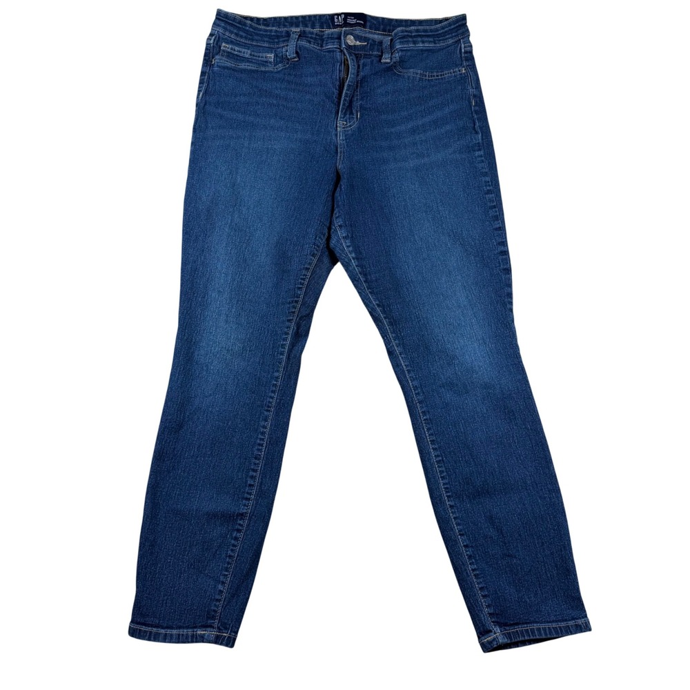 Gap High Rise Favorite Jegging Womens 14/32 Dark Wash Stretch Skinny Jeans